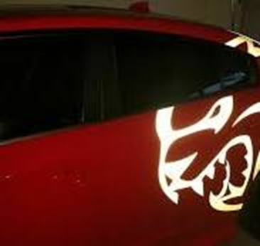 "Reflective Hellcat SRT" Quarter Decals 15-23 Challenger-Charger